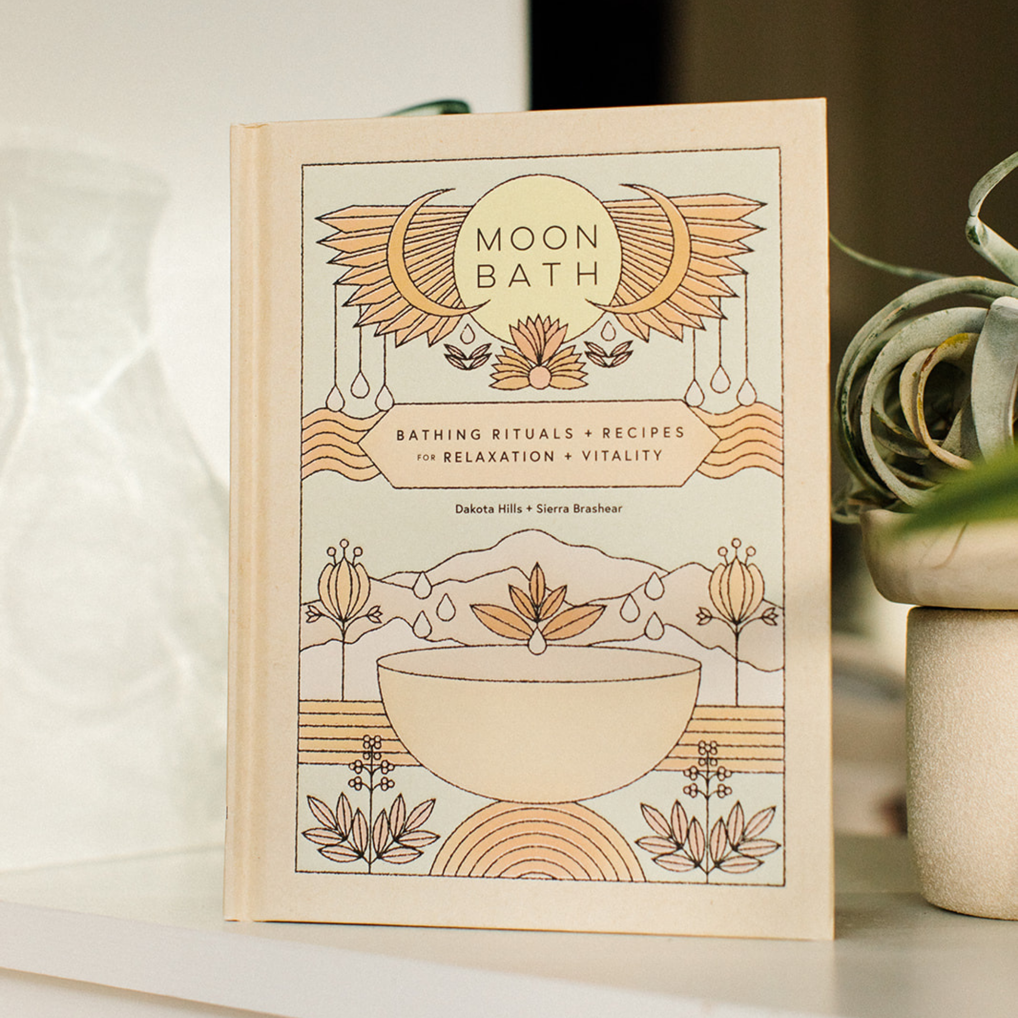 Moon Bath Book  Ritual Gift Set
